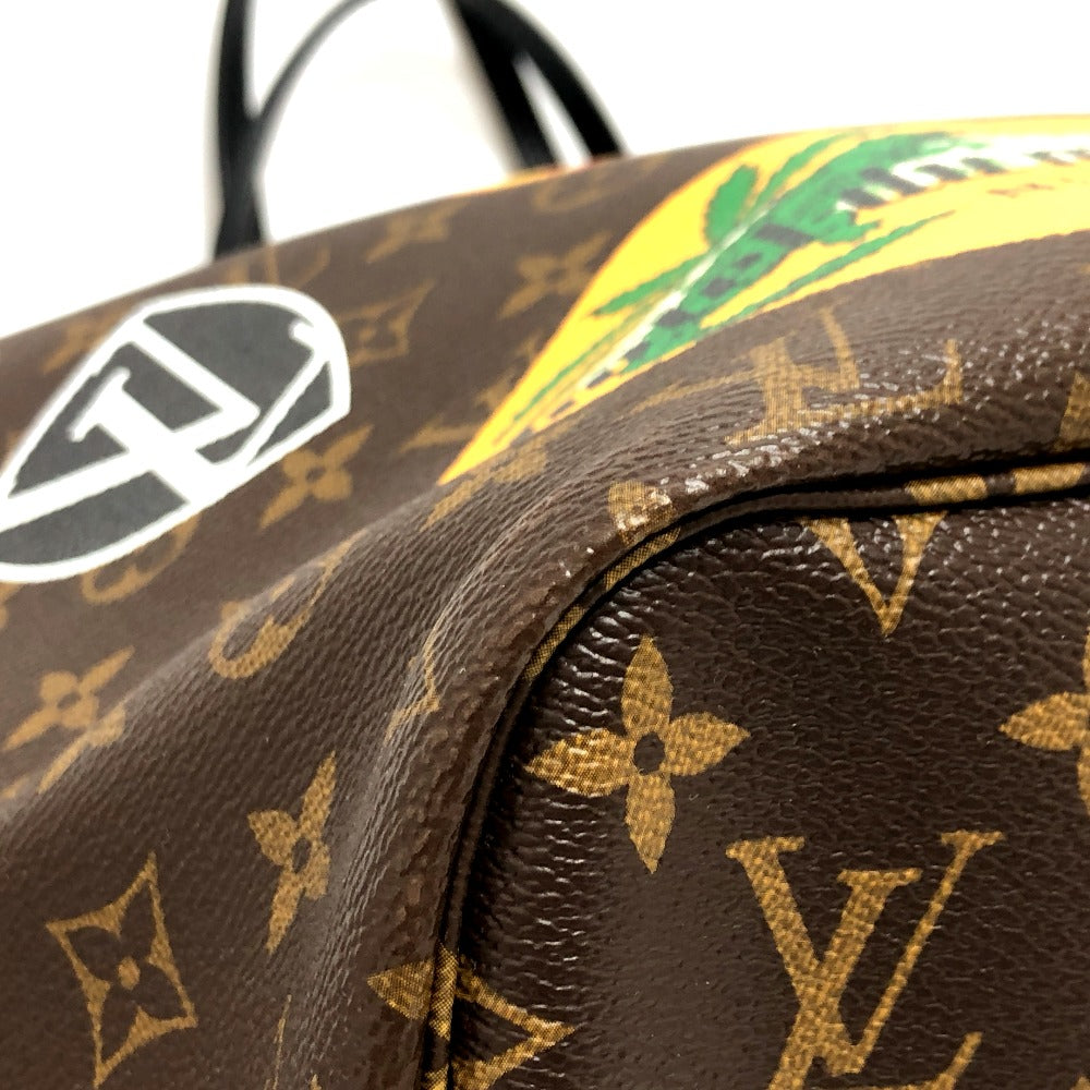 LOUIS VUITTON M42844 ワールドツアー ネヴァーフルMM ポーチ付き カバン トートバッグ バッグ ハンドバック トートバッグ モノグラムマカサーキャンバス レディース ブラウン - brandshop-reference