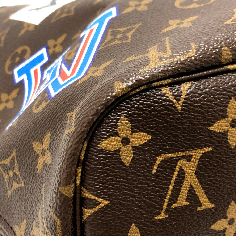 LOUIS VUITTON M42844 ワールドツアー ネヴァーフルMM ポーチ付き カバン トートバッグ バッグ ハンドバック トートバッグ モノグラムマカサーキャンバス レディース ブラウン - brandshop-reference