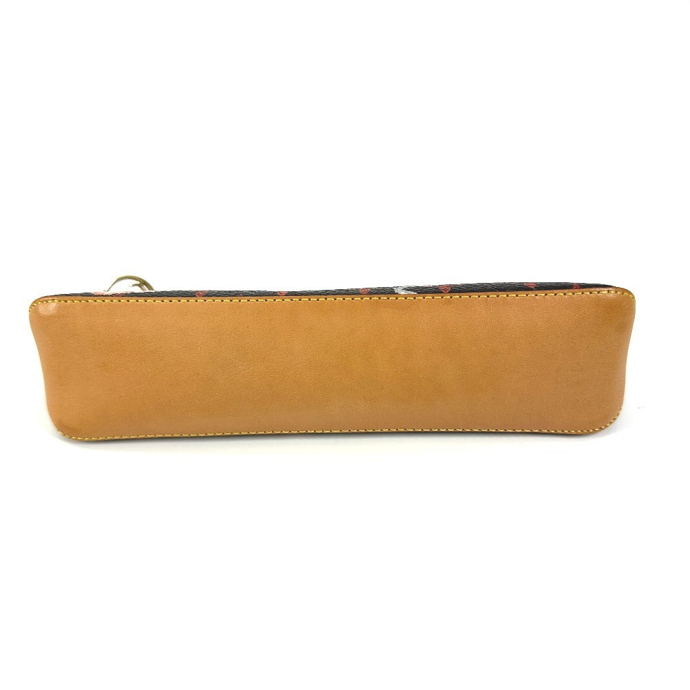 LOUIS VUITTON GI0357 モノグラムキャットグラム 猫 トゥルース・エリザベット 筆箱 ステーショナリー ペンケース モノグラムキャンバス レディース ブラウン
