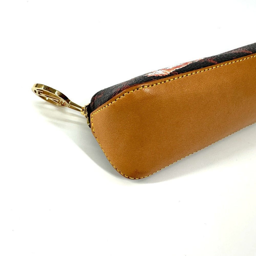 LOUIS VUITTON GI0357 モノグラムキャットグラム 猫 トゥルース・エリザベット 筆箱 ステーショナリー ペンケース モノグラムキャンバス レディース ブラウン