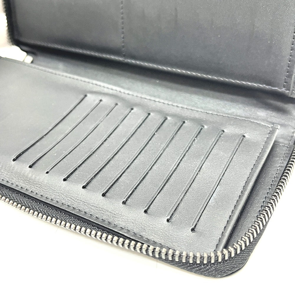 LOUIS VUITTON M63548 Damier Infini Zippy Wallet Vertical Wallet Long Wallet Damier Infini Leather Men's Black