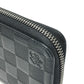 LOUIS VUITTON M63548 Damier Infini Zippy Wallet Vertical Wallet Long Wallet Damier Infini Leather Men's Black