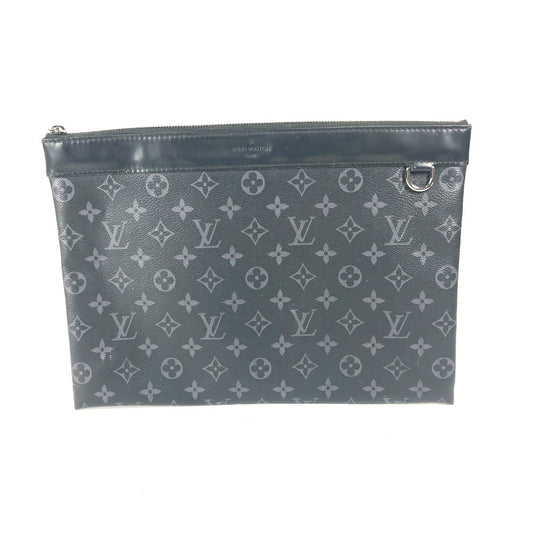 LOUIS VUITTON M62291 モノグラムエクリプス ポシェット ディスカバリー カバン ポーチ セカンドバッグ クラッチバッグ モノグラムエクリプスキャンバス ユニセックス ブラック