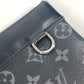 LOUIS VUITTON M62291 モノグラムエクリプス ポシェット ディスカバリー カバン ポーチ セカンドバッグ クラッチバッグ モノグラムエクリプスキャンバス ユニセックス ブラック