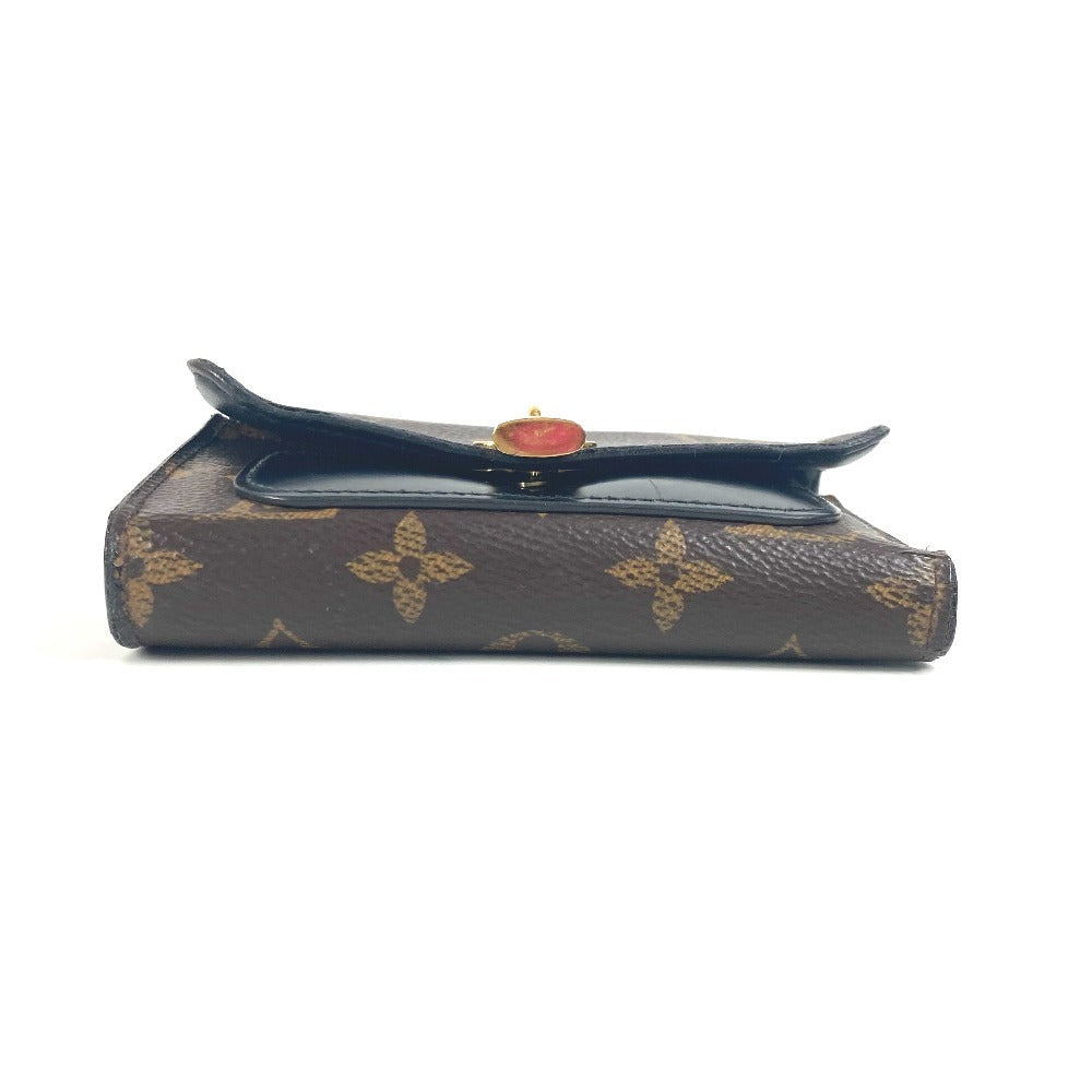 LOUIS VUITTON M62578 Monogram Portefeuille Flower Compact Compact wallet Trifold wallet MonogramCanvas Brown/Black Used