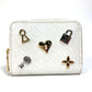 LOUIS VUITTON M63994 Epi Love Lock Zippy Coin Purse, Wallet, Coin Case, Epi Leather, Women's, Blanc, White
