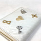 LOUIS VUITTON M63994 Epi Love Lock Zippy Coin Purse, Wallet, Coin Case, Epi Leather, Women's, Blanc, White