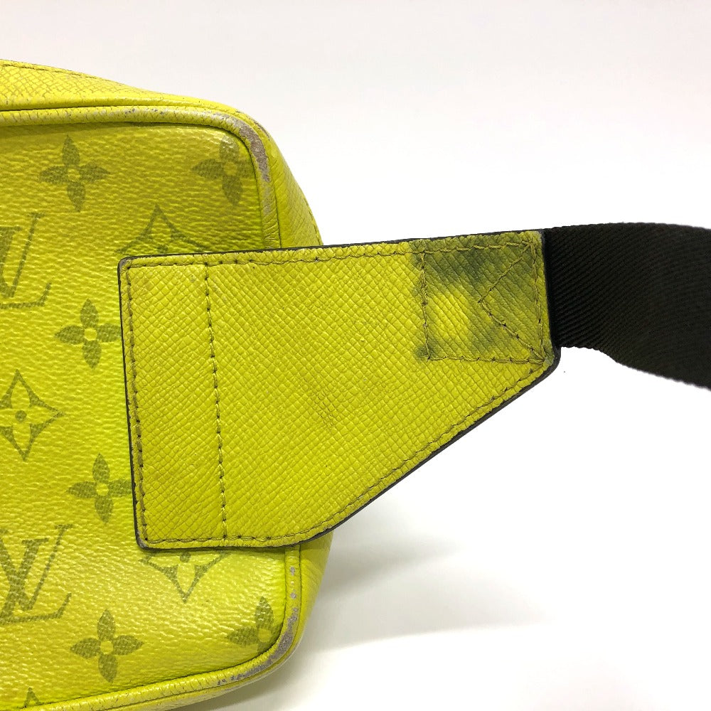 LOUIS VUITTON M30239 タイガラマ アウトドアメッセンジャーPM メッセンジャーバッグ ボディバッグ タイガレザー メンズ イエロー
