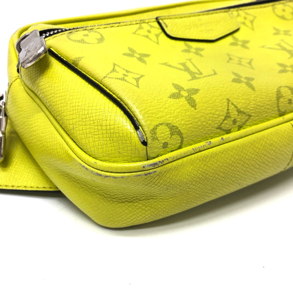 LOUIS VUITTON M30239 タイガラマ アウトドアメッセンジャーPM メッセンジャーバッグ ボディバッグ タイガレザー メンズ イエロー