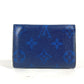 LOUIS VUITTON M67620 Taiga Rama Discovery Compact Wallet, Men's Trifold Taiga Leather, Blue