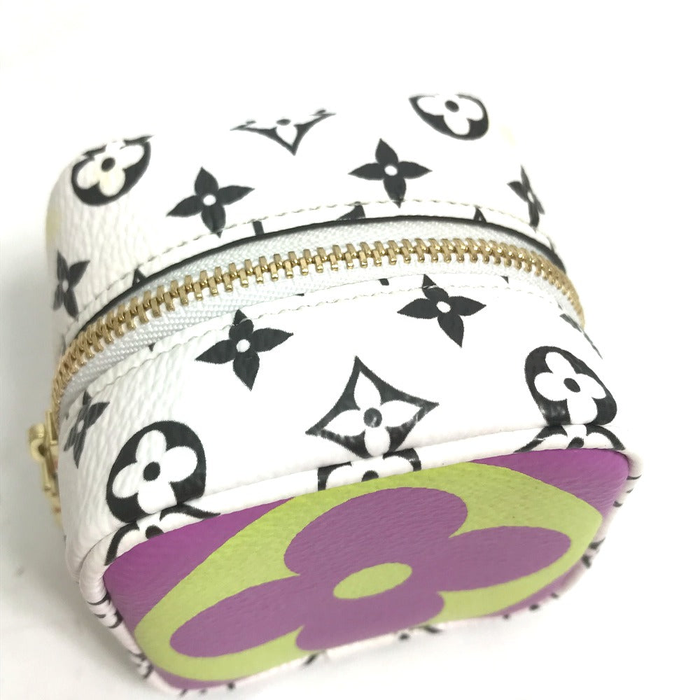 LOUIS VUITTON M67669 モノグラム ジャイアント ポルトモネ キューブ ポーチ キャンバス レディース イエロー