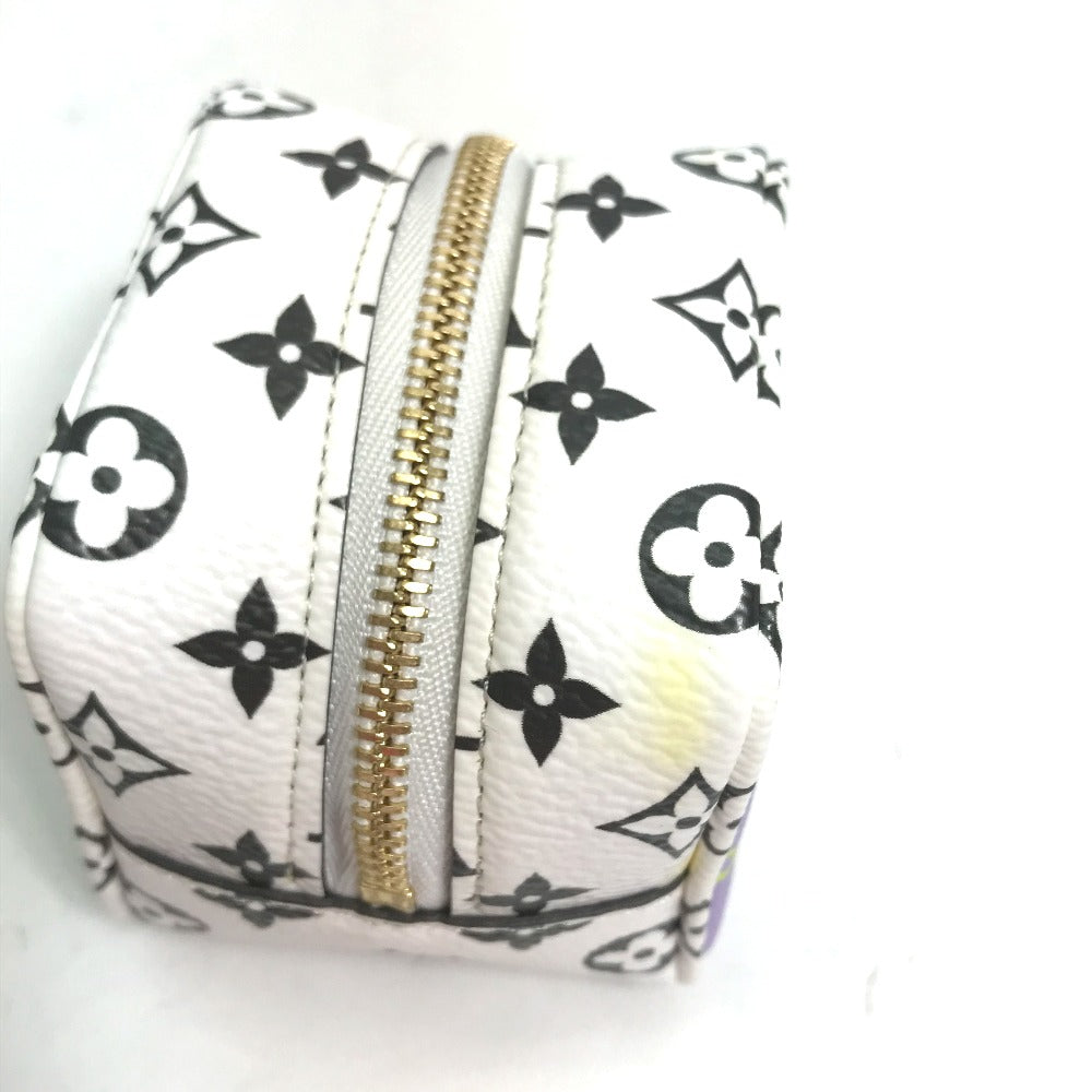 LOUIS VUITTON M67669 モノグラム ジャイアント ポルトモネ キューブ ポーチ キャンバス レディース イエロー