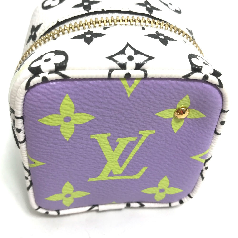 LOUIS VUITTON M67669 モノグラム ジャイアント ポルトモネ キューブ ポーチ キャンバス レディース イエロー