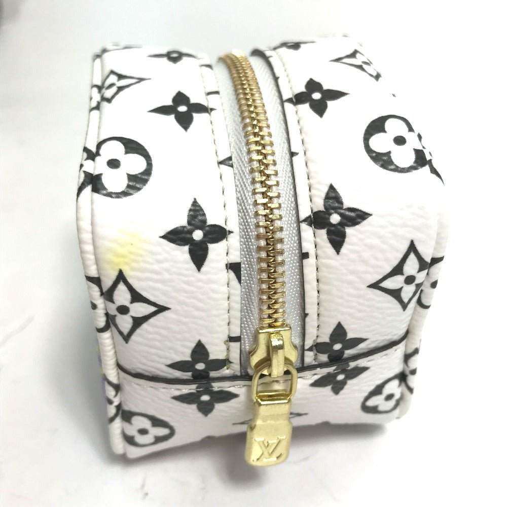 LOUIS VUITTON M67669 モノグラム ジャイアント ポルトモネ キューブ ポーチ キャンバス レディース イエロー
