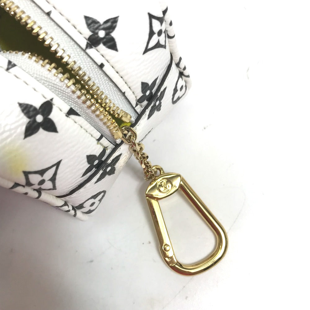 LOUIS VUITTON M67669 モノグラム ジャイアント ポルトモネ キューブ ポーチ キャンバス レディース イエロー