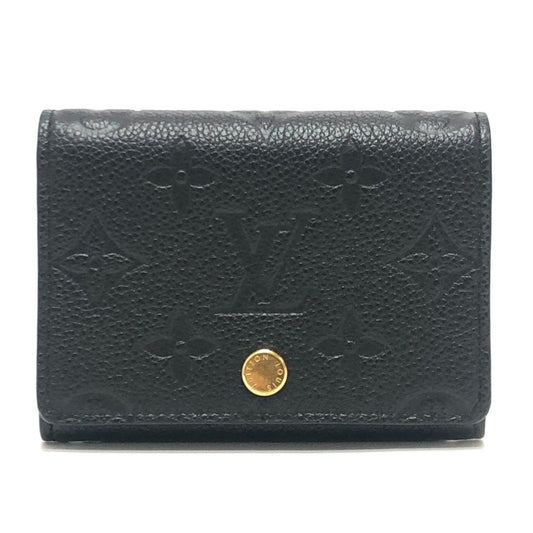 LOUIS VUITTON M58456 アンヴェロップ･カルト ドゥ ヴィジット 小物 名刺入れ カードケース モノグラムアンプラントレザー レディース ブラック