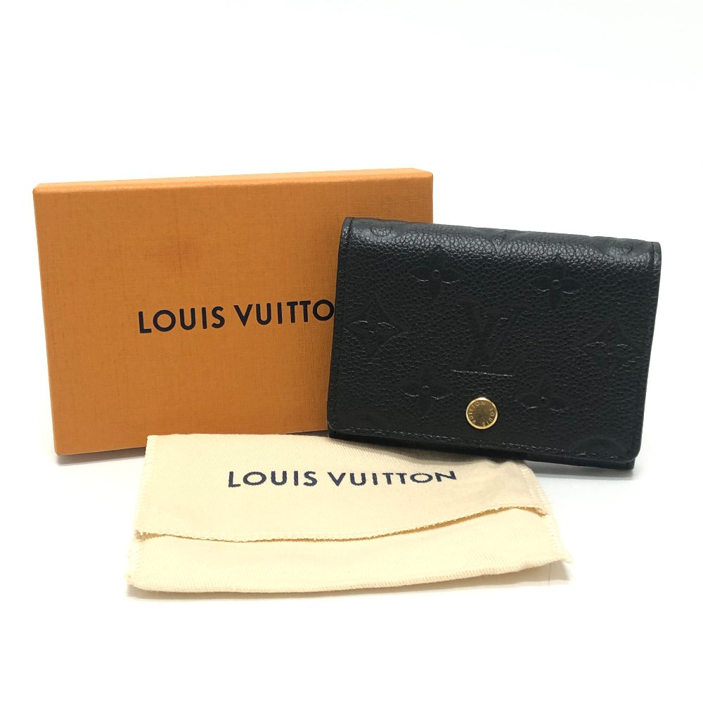 LOUIS VUITTON M58456 アンヴェロップ･カルト ドゥ ヴィジット 小物 名刺入れ カードケース モノグラムアンプラントレザー レディース ブラック