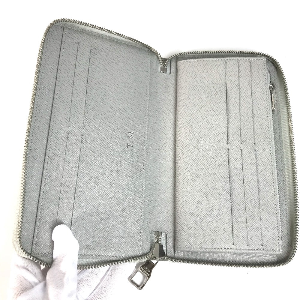 LOUIS VUITTON M67824 Monogram Logo Story Zippy Organizer Round Zipper Long Wallet in Monogram Canvas, Men's, White