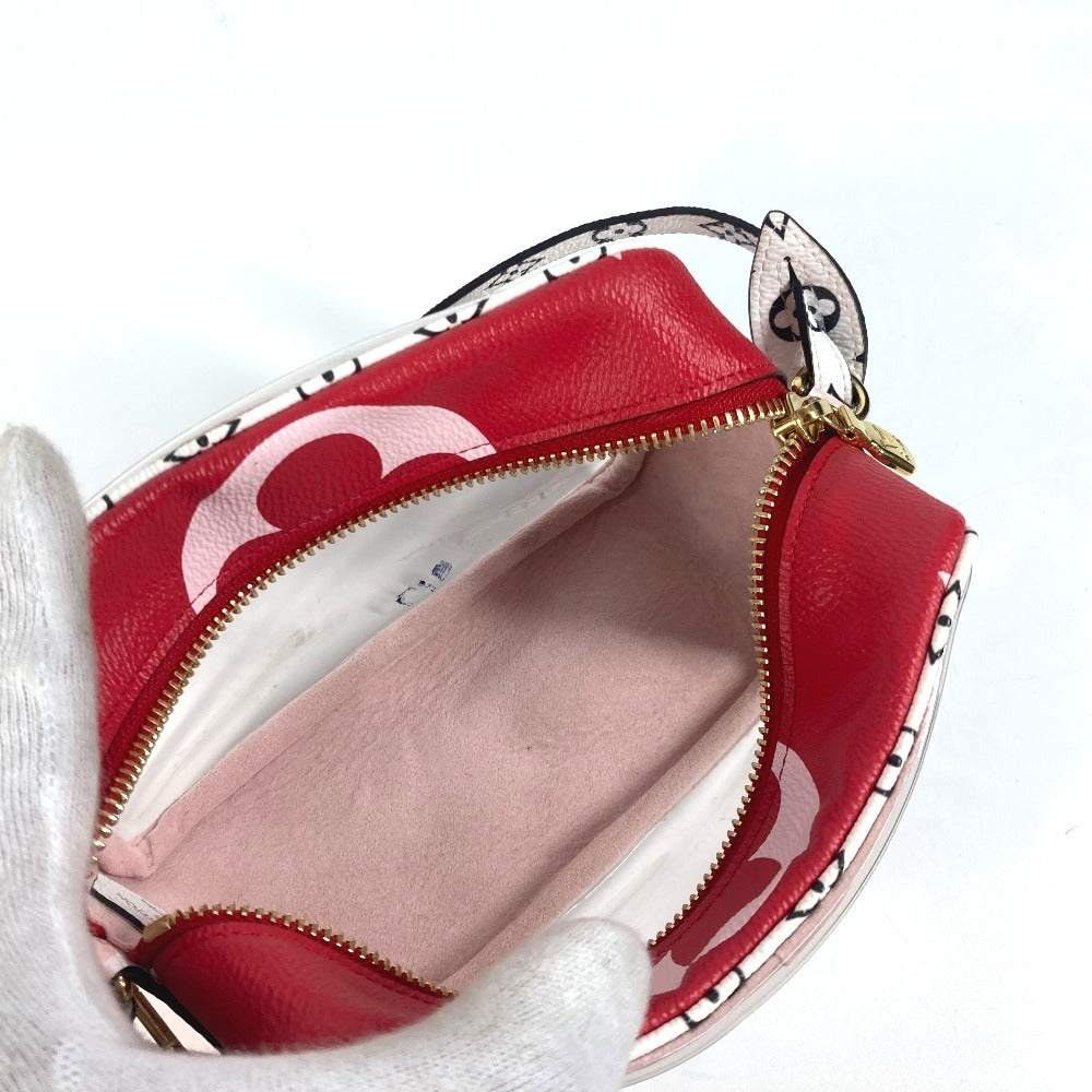 LOUIS VUITTON M67601 モノグラムジャイアント ビーチポーチ ハンドバッグ カバン 肩掛け ショルダーバッグ モノグラムジャイアントキャンバス レディース レッド