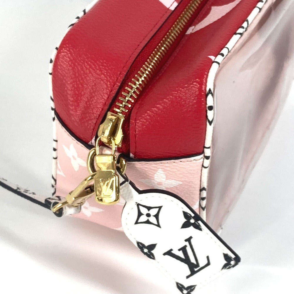 LOUIS VUITTON M67601 モノグラムジャイアント ビーチポーチ ハンドバッグ カバン 肩掛け ショルダーバッグ モノグラムジャイアントキャンバス レディース レッド