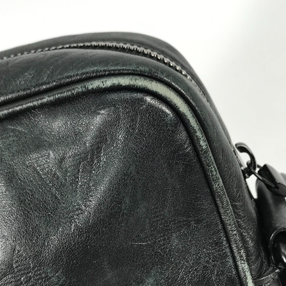 LOUIS VUITTON M43681 Monogram Shadow Danube PM Pochette Shoulder Bag in Black Leather