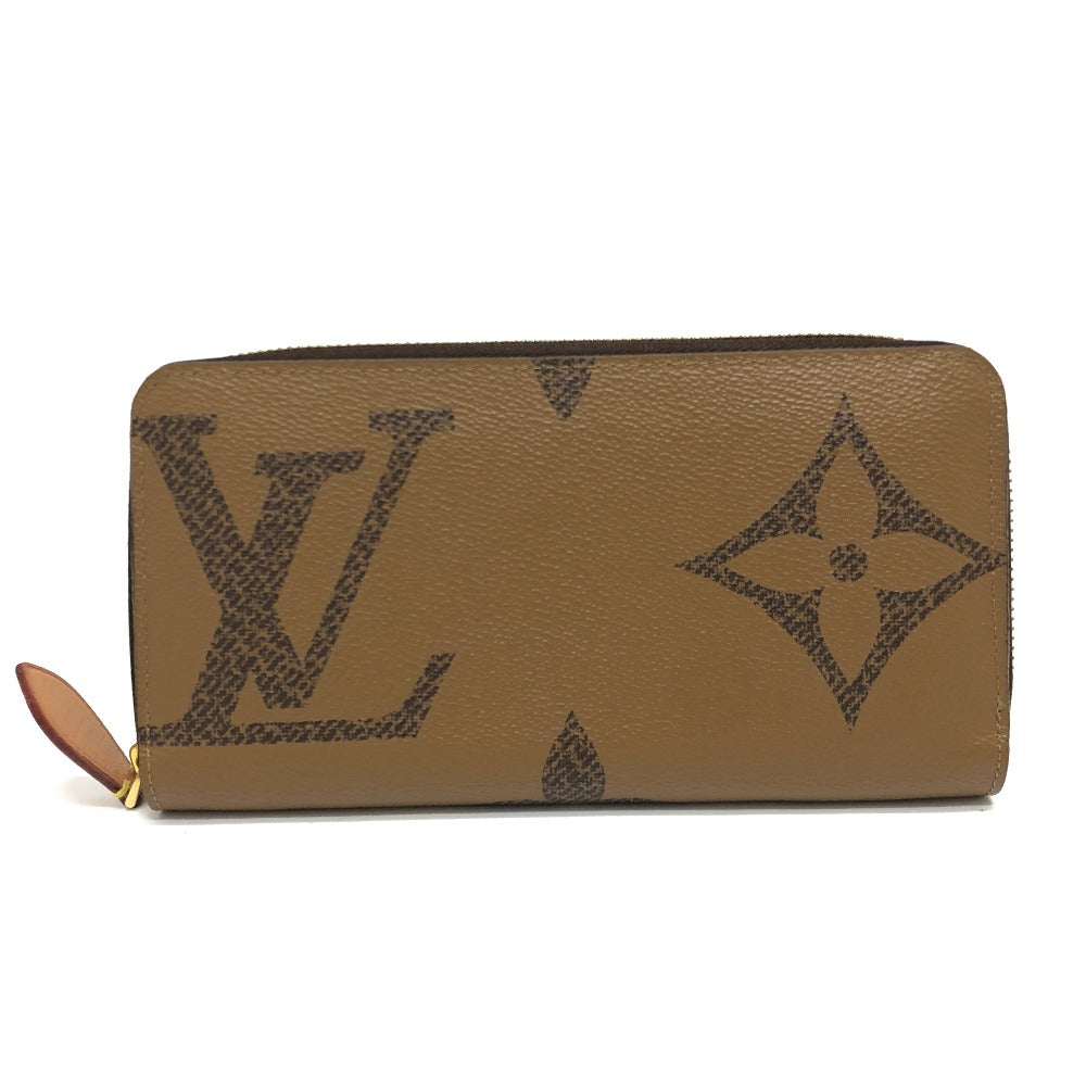 LOUIS VUITTON Ｍ67687 モノグラムジャイアント ジッピーウォレット 長財布 財布 ウォレット 長財布 モノグラムリバースキャンバス レディース ブラウン