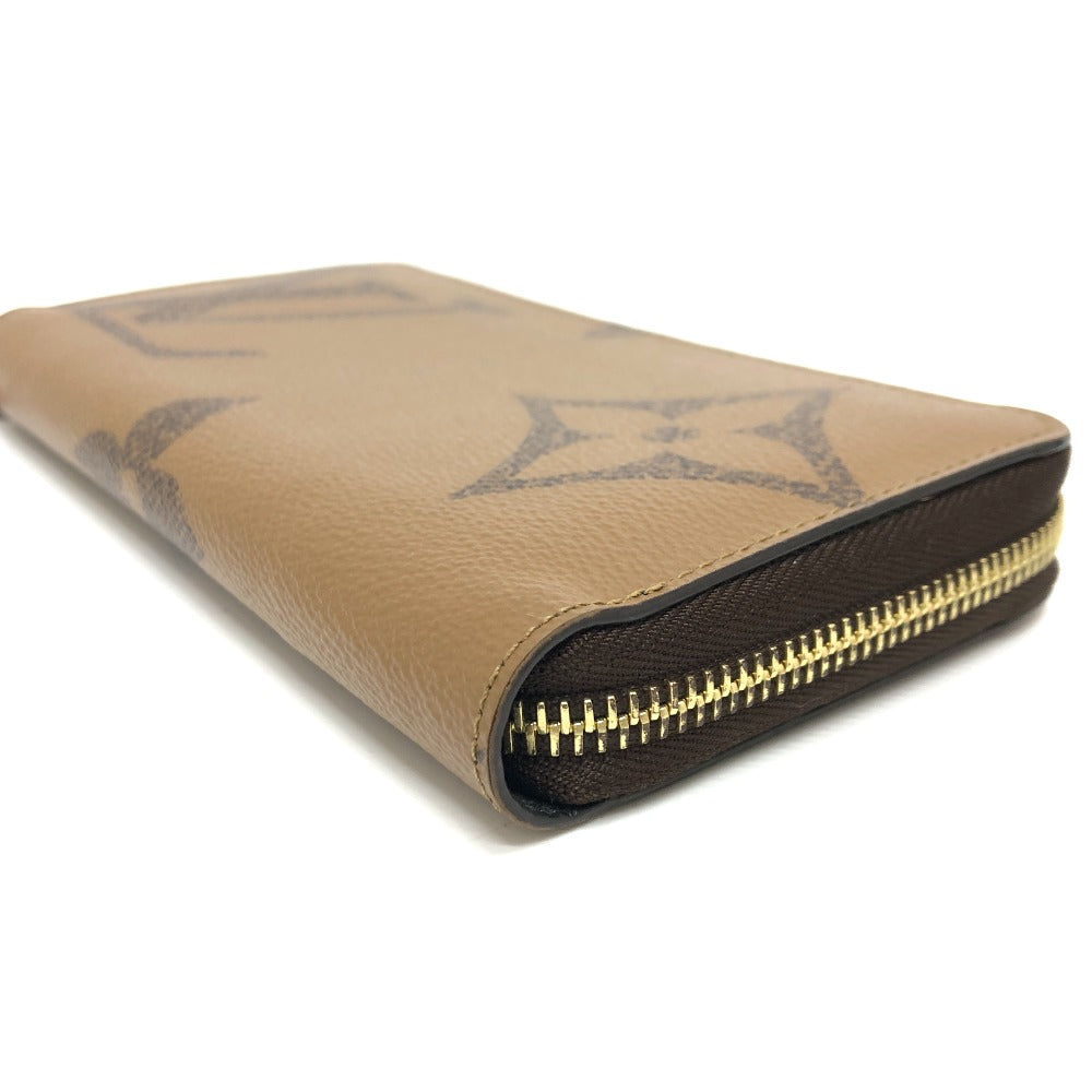 LOUIS VUITTON Ｍ67687 モノグラムジャイアント ジッピーウォレット 長財布 財布 ウォレット 長財布 モノグラムリバースキャンバス レディース ブラウン