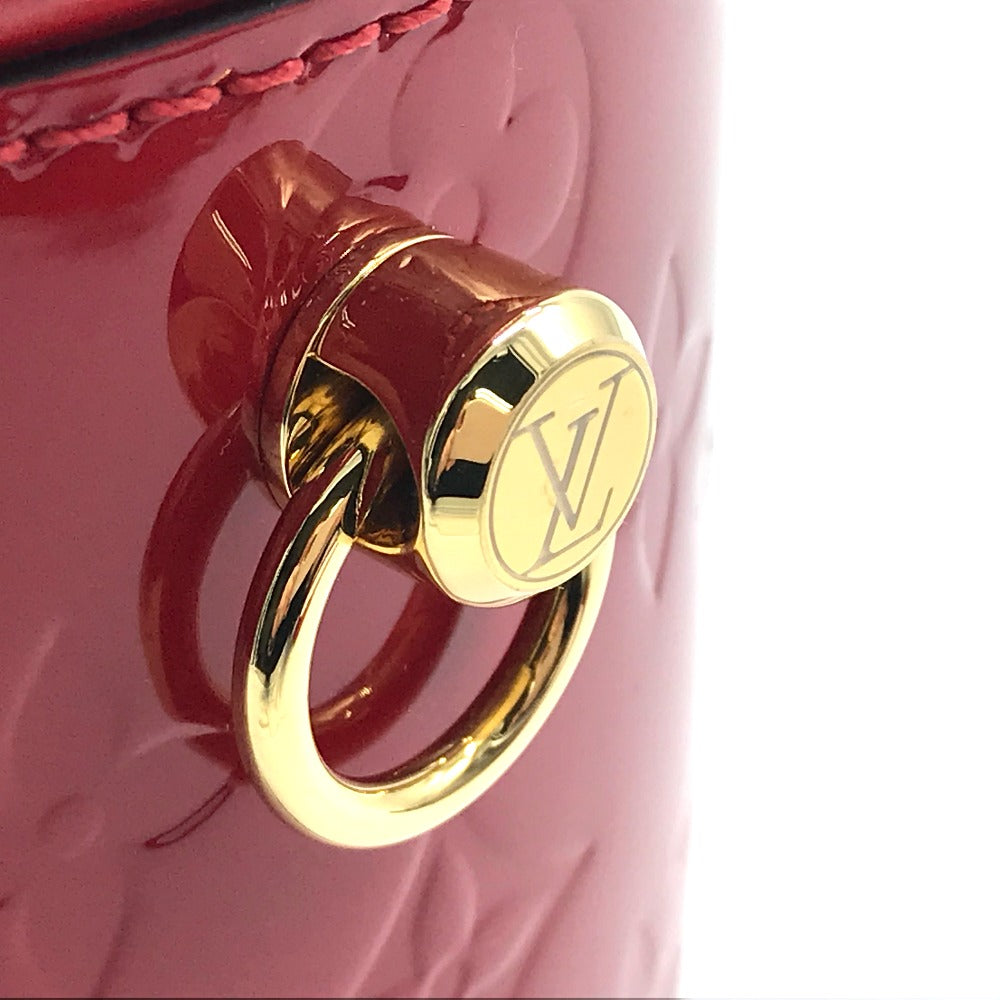 LOUIS VUITTON M53998 Monogram Vernis Cannes PM 2-Way Crossbody Handbag in Patent Leather, Rouge Red