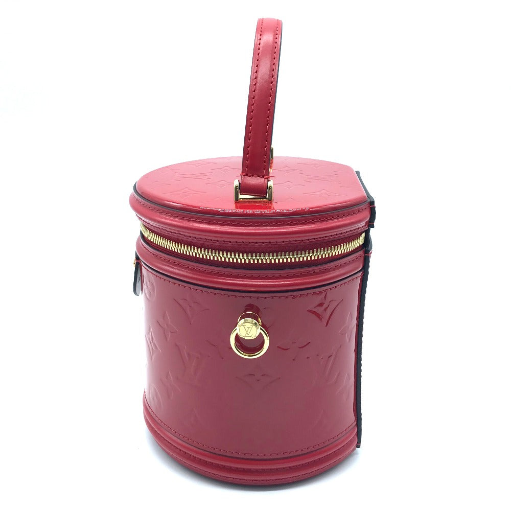 LOUIS VUITTON M53998 Monogram Vernis Cannes PM 2-Way Crossbody Handbag in Patent Leather, Rouge Red