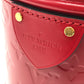 LOUIS VUITTON M53998 Monogram Vernis Cannes PM 2-Way Crossbody Handbag in Patent Leather, Rouge Red
