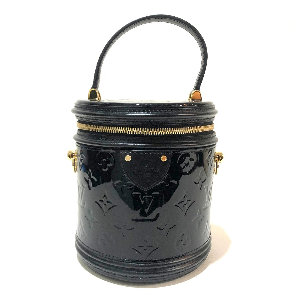 LOUIS VUITTON M53997 Monogram Vernis Cannes PM Handbag, Monogram Vernis, Women's, Noir, Black
