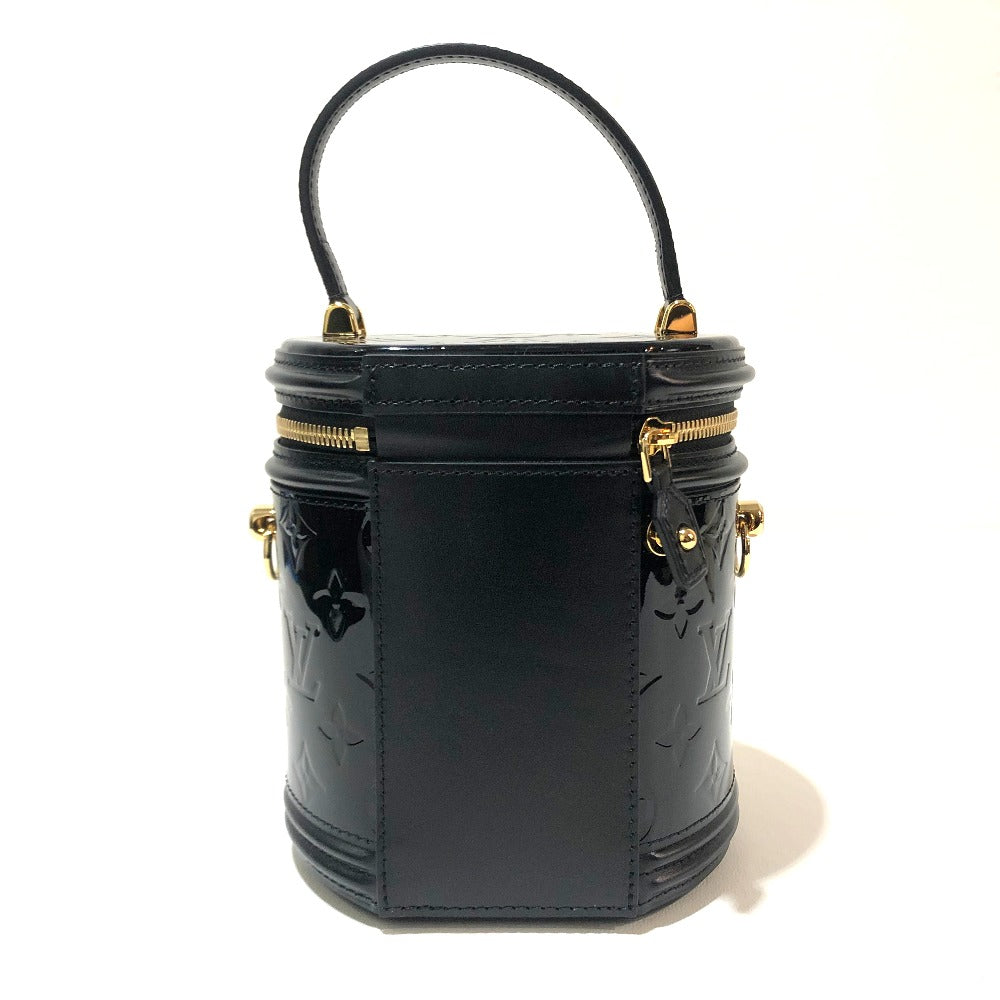 LOUIS VUITTON M53997 Monogram Vernis Cannes PM Handbag, Monogram Vernis, Women's, Noir, Black