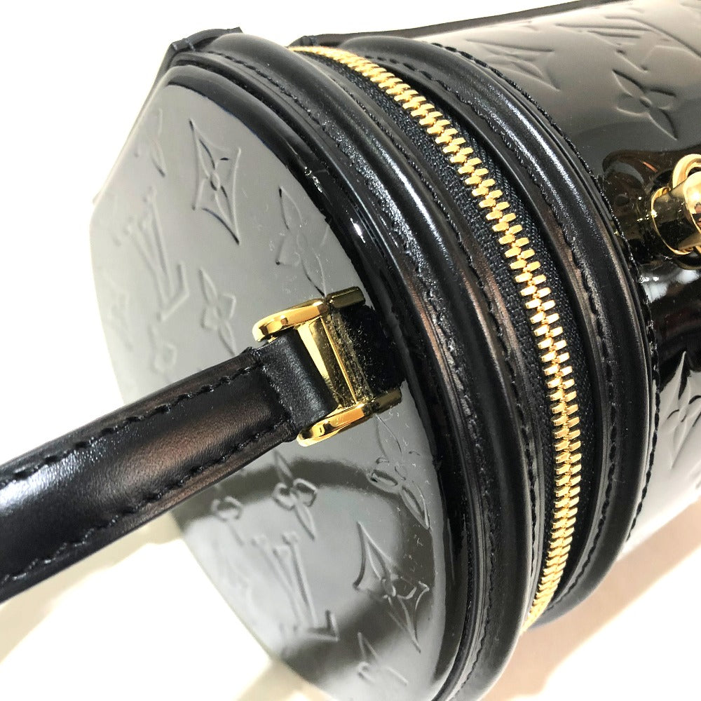 LOUIS VUITTON M53997 Monogram Vernis Cannes PM Handbag, Monogram Vernis, Women's, Noir, Black