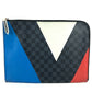 LOUIS VUITTON N41594　 アメリカズカップ ダミエグラフィット ポシェット・ジュールGM　 ポーチ カバン セカンドバッグ L字ファスナー クラッチバッグ ダミエグラフィットキャンバス ユニセックス ブラック