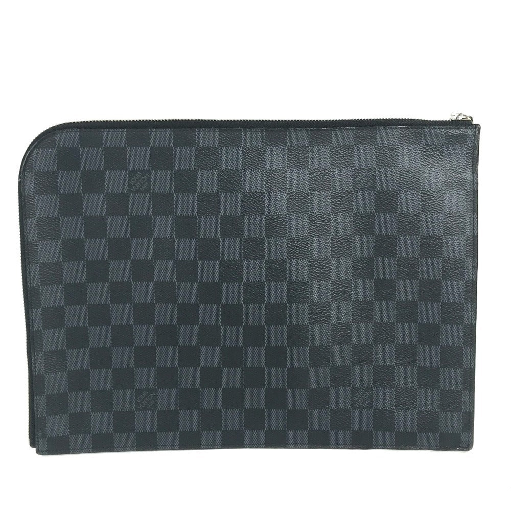 LOUIS VUITTON N41594　 アメリカズカップ ダミエグラフィット ポシェット・ジュールGM　 ポーチ カバン セカンドバッグ L字ファスナー クラッチバッグ ダミエグラフィットキャンバス ユニセックス ブラック