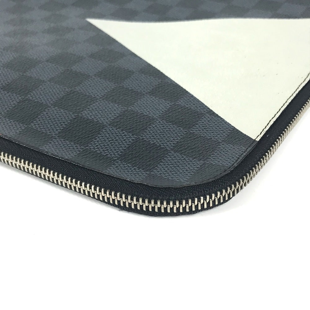 LOUIS VUITTON N41594　 アメリカズカップ ダミエグラフィット ポシェット・ジュールGM　 ポーチ カバン セカンドバッグ L字ファスナー クラッチバッグ ダミエグラフィットキャンバス ユニセックス ブラック