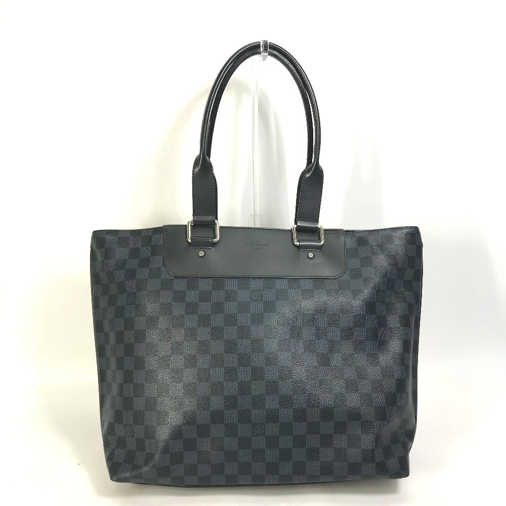 LOUIS VUITTON N41397 Damier Cobalt Cabas Voyage Shoulder Bag/Business Bag/Tote Bag in Damier Cobalt Canvas, Navy