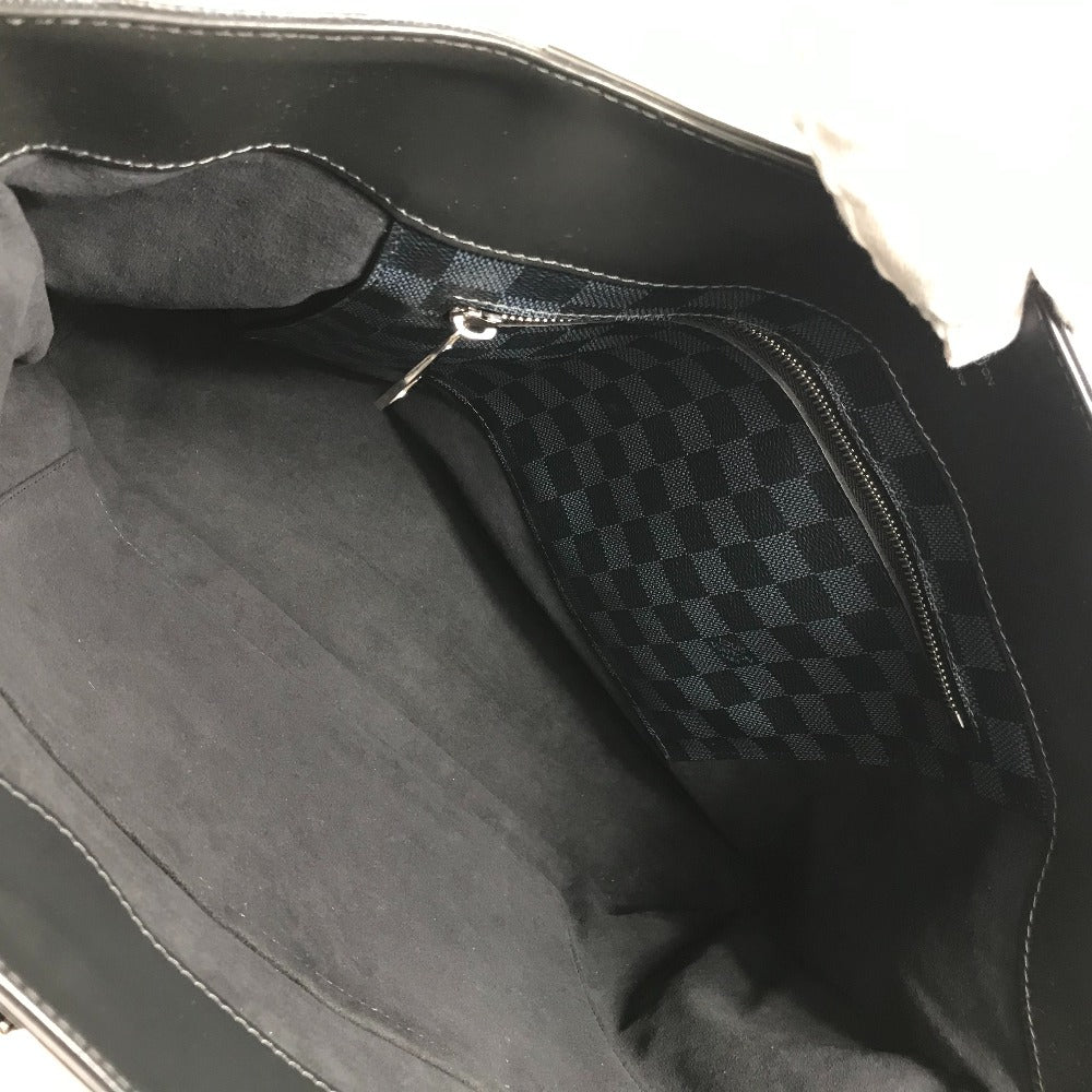 LOUIS VUITTON N41397 Damier Cobalt Cabas Voyage Shoulder Bag/Business Bag/Tote Bag in Damier Cobalt Canvas, Navy