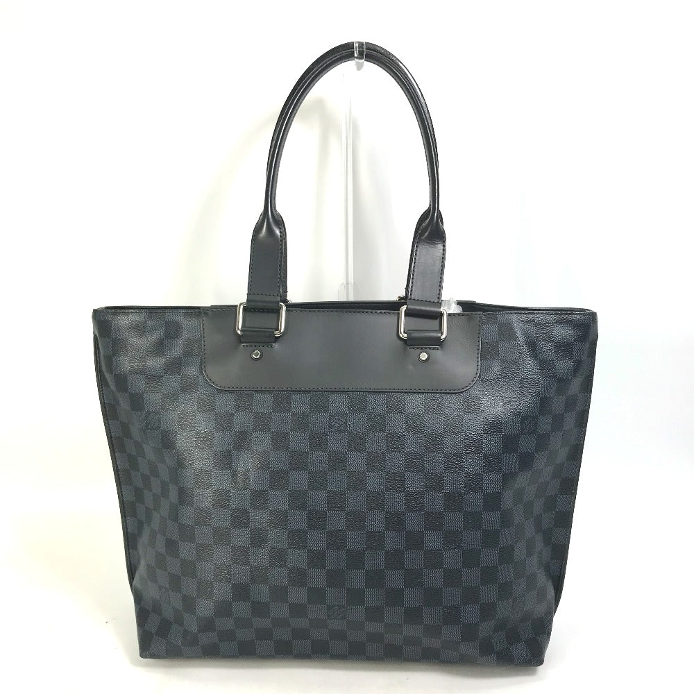 LOUIS VUITTON N41397 Damier Cobalt Cabas Voyage Shoulder Bag/Business Bag/Tote Bag in Damier Cobalt Canvas, Navy