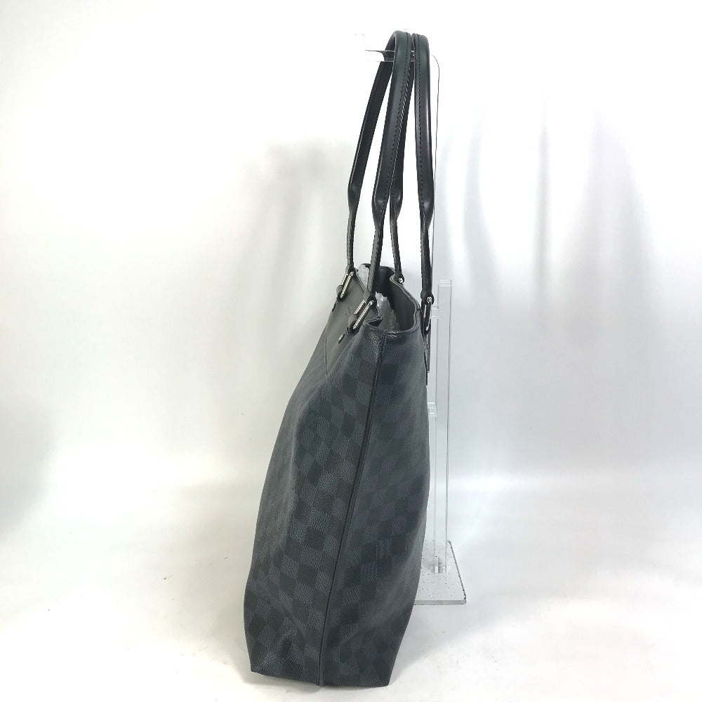 LOUIS VUITTON N41397 Damier Cobalt Cabas Voyage Shoulder Bag/Business Bag/Tote Bag in Damier Cobalt Canvas, Navy