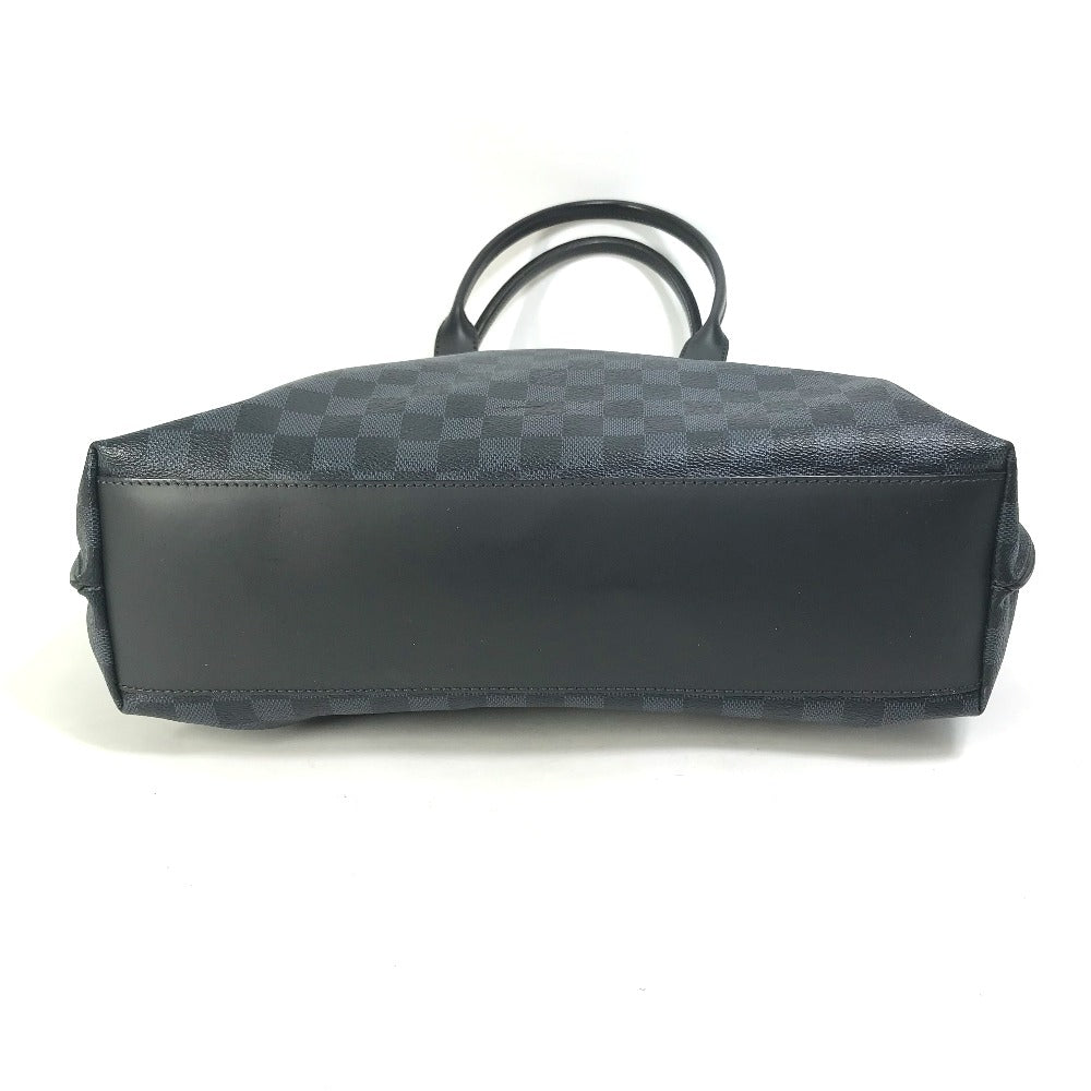 LOUIS VUITTON N41397 Damier Cobalt Cabas Voyage Shoulder Bag/Business Bag/Tote Bag in Damier Cobalt Canvas, Navy
