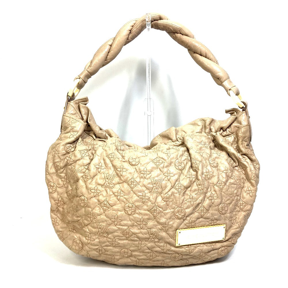 LOUIS VUITTON M95423 Monogram Olympe Nimbus GM Shoulder Bag in Ecru Beige Leather