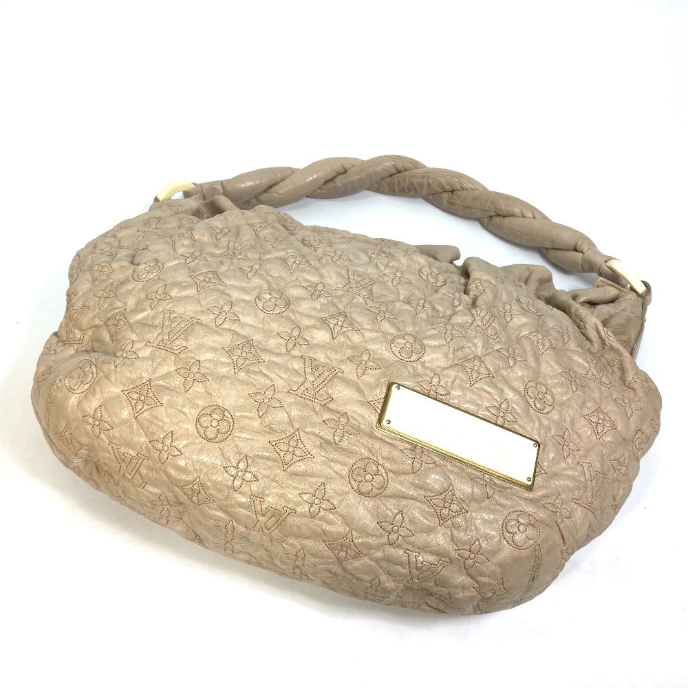 LOUIS VUITTON M95423 Monogram Olympe Nimbus GM Shoulder Bag in Ecru Beige Leather