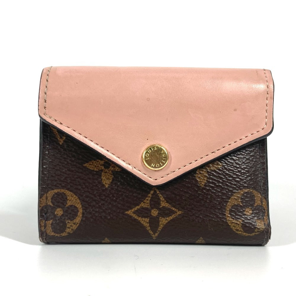 LOUIS VUITTON M62933 モノグラム ポルトフォイユゾエ コンパクトウォレット 財布 3つ折り財布 モノグラムキャンバス レディース ブラウン