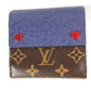 LOUIS VUITTON M63041 Monogram &amp; Taiga Compact Wallet, Bifold Wallet, Monogram Canvas, Men's, Brown