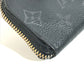 LOUIS VUITTON M63536 Monogram Eclipse Porte Monnaie Jour Wallet/Coin Case in Monogram Eclipse Canvas, Men's, Black