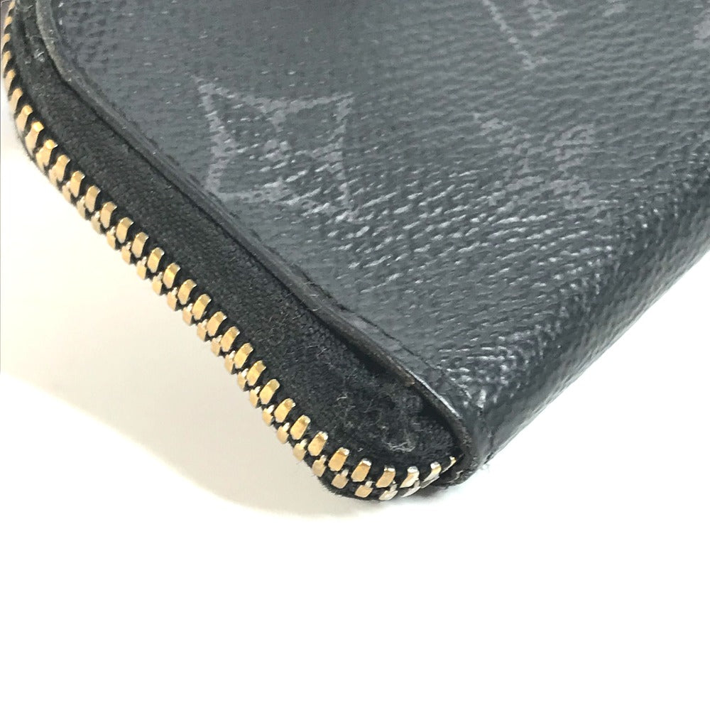 LOUIS VUITTON M63536 Monogram Eclipse Porte Monnaie Jour Wallet/Coin Case in Monogram Eclipse Canvas, Men's, Black