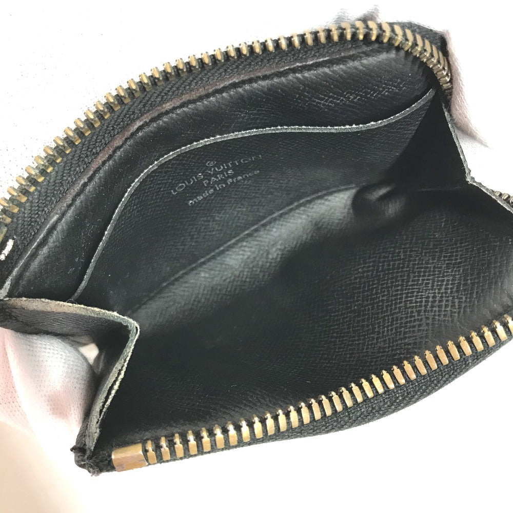 LOUIS VUITTON M63536 Monogram Eclipse Porte Monnaie Jour Wallet/Coin Case in Monogram Eclipse Canvas, Men's, Black