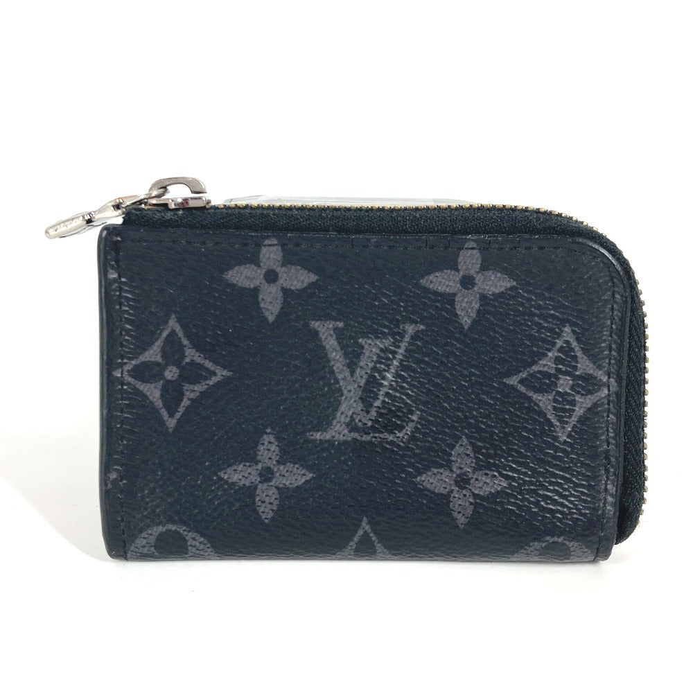 LOUIS VUITTON M63536 モノグラムエクリプス ポルトモネ ジュール 財布 小銭入れ L字ファスナー コインケース モノグラムエクリプスキャンバス ユニセックス ブラック