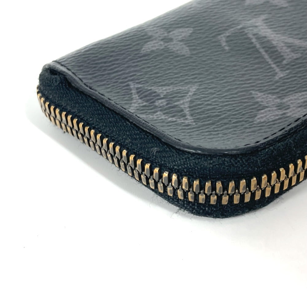 LOUIS VUITTON M63536 モノグラムエクリプス ポルトモネ ジュール 財布 小銭入れ L字ファスナー コインケース モノグラムエクリプスキャンバス ユニセックス ブラック